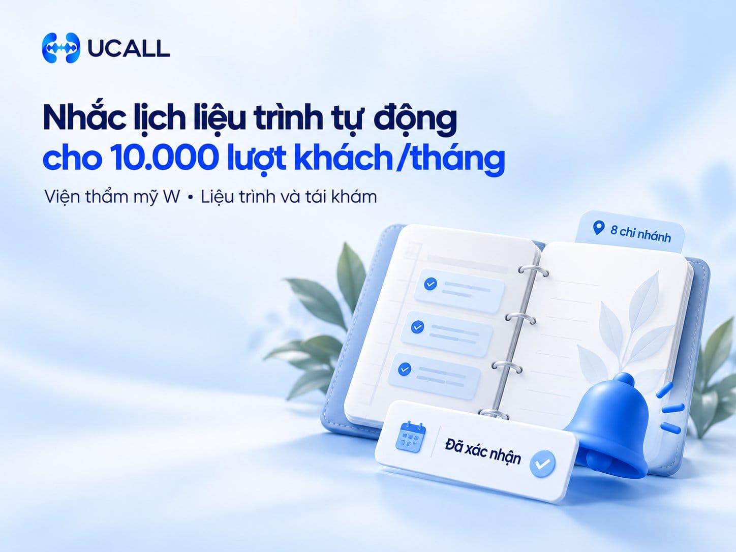 Case Study Spa & Thẩm Mỹ: Nhắc Lịch Hẹn Thẩm Mỹ Tự Động Cho 10.000 Khách Hàng Nhờ UCALL