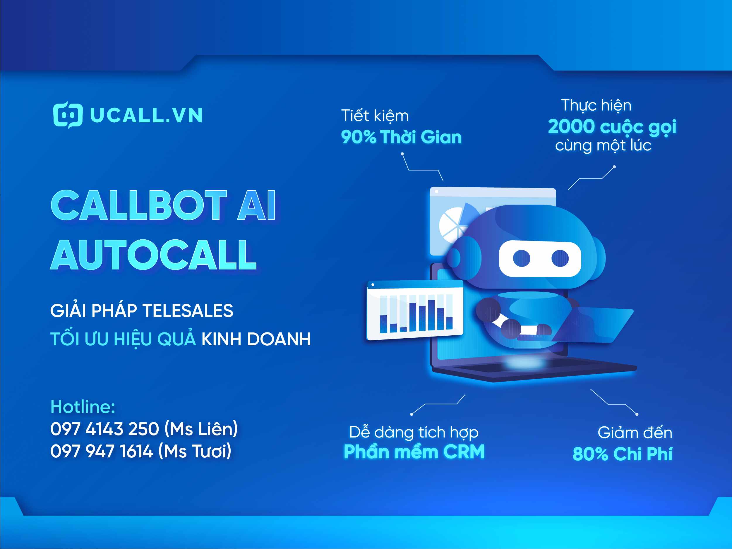Callbot UCALL giúp hỗ trợ tối ưu trong các chương trình khuyến mãi