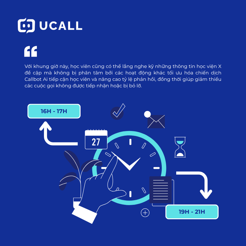 Ứng dụng Callbot AI tiếp cận học viên - Học viện đào tạo hướng nghiệp X cải thiện tỷ lệ chuyển đổi tới 50% 4 Callbot-AI-tiep-can-hoc-vien-5